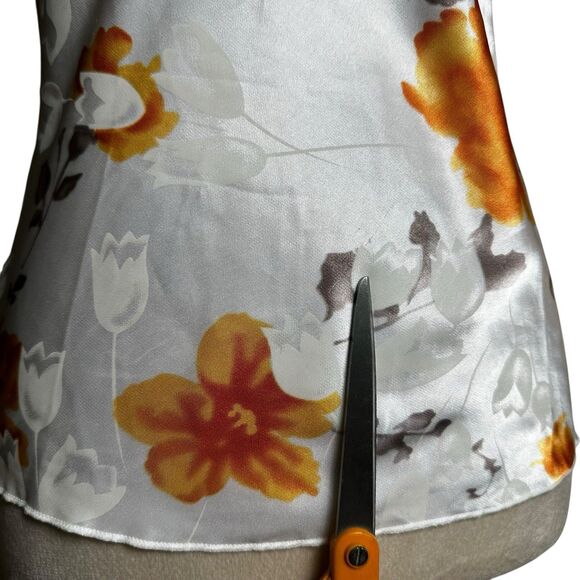 Vintage TG USA Babydoll Lace Satin Floral Tank Top Sz Small Y2K Retro Coquette - Picture 6 of 9